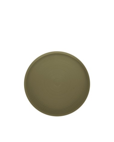 Table d'appoint en aluminium D40x43cm vert mousse