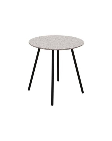 Tables gigognes plateau effet granit (Lot de 2) gris