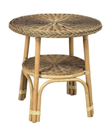 Table ronde en rotin