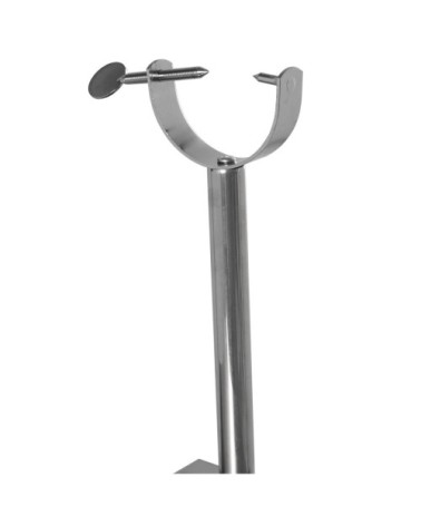 Support à jambon en acier inoxydable 49,5x16,5x34cm