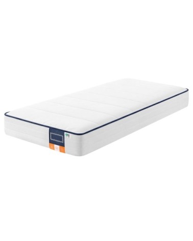 Matelas 90 x 190 cm mousse mémoire de forme gel housse lavable blanc