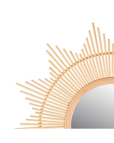 Miroir soleil bambou d60