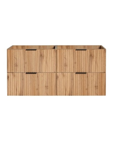 Meuble sous vasque effet bois