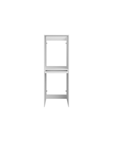 Meuble machine à laver effet bois blanc