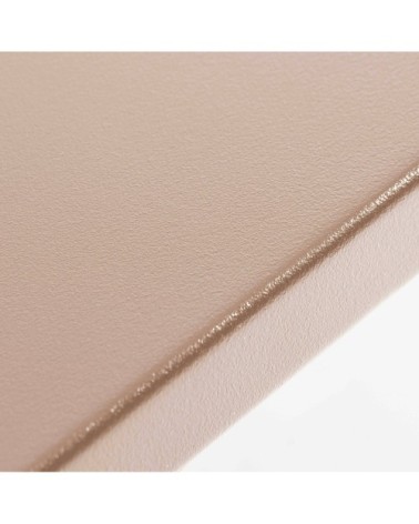 Table de jardin rectangulaire en acier taupe