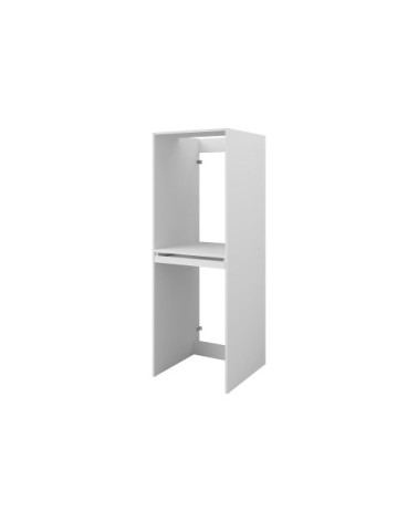 Meuble machine à laver effet bois blanc