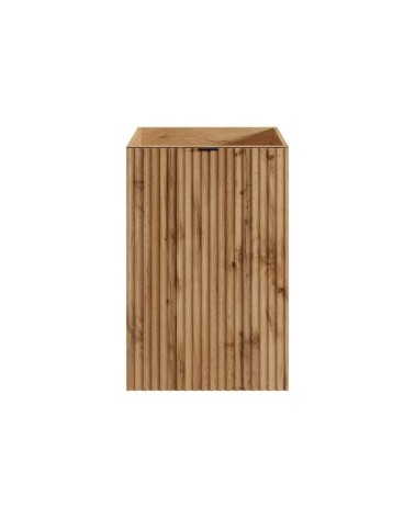 Meuble lave main effet bois