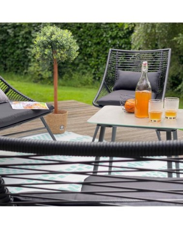 Salon de jardin 2 places en cordes