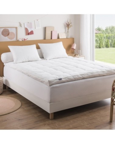 Surmatelas Premium Naturel - 10% duvet 140x190 cm - DUNLOPILLO