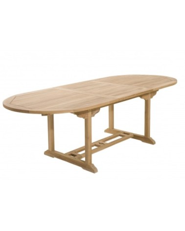 Table de jardin et chaises en bois teck 8/10 personnes