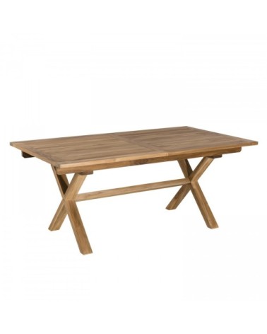 Table de jardin et chaises en teck et textilene 8/10 personnes