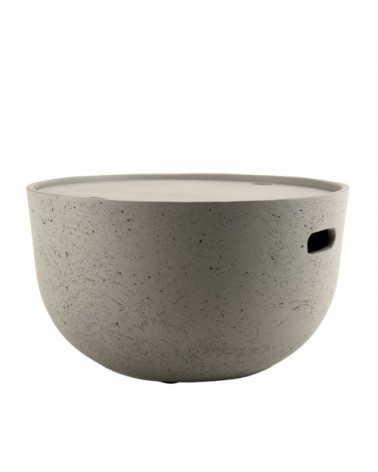 Table basse de jardin ronde en béton D58 cm