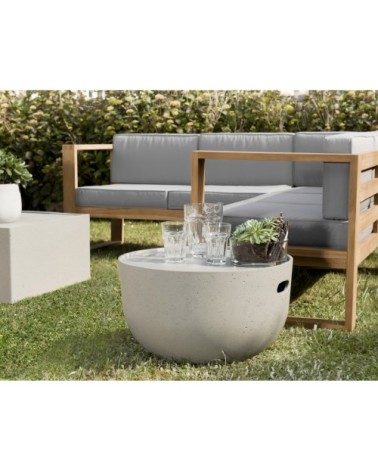 Table basse de jardin ronde en béton D58 cm