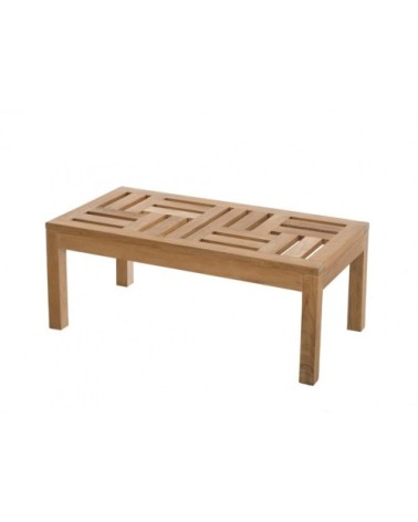 Table basse de jardin 100 x 50 cm en bois teck