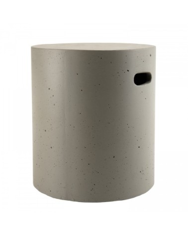 Table d'appoint de jardin ronde en béton D40 cm