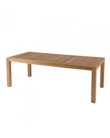 Table de jardin rect. en teck 6/8 personnes - 220 x 100 cm