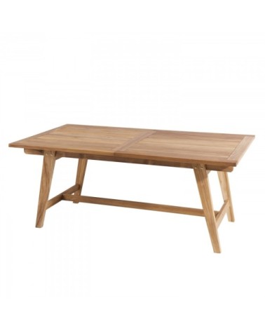 Table de jardin extensible en teck 8/10 personnes L. 240 cm