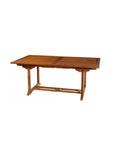 Table de jardin teck huilé extensible 8/10 personnes L240 cm