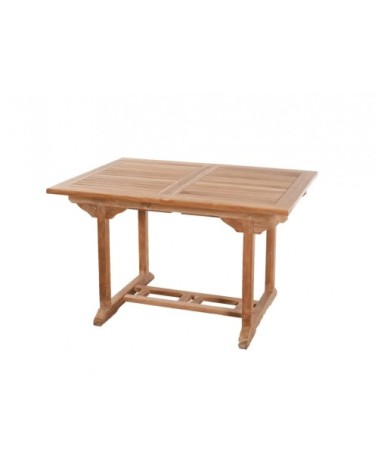 Table de jardin rect. en teck extensible 4/6 pers. L180 cm