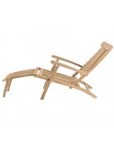 Chaise longue de jardin en teck