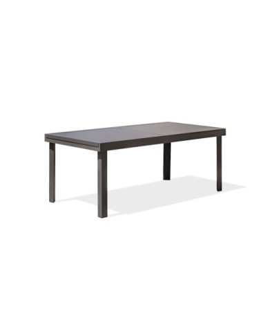 Table de jardin 12 places en aluminium avec rallonge intégrée