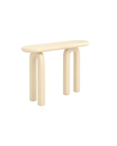 Console laquée blanche en mdf, 120 cm