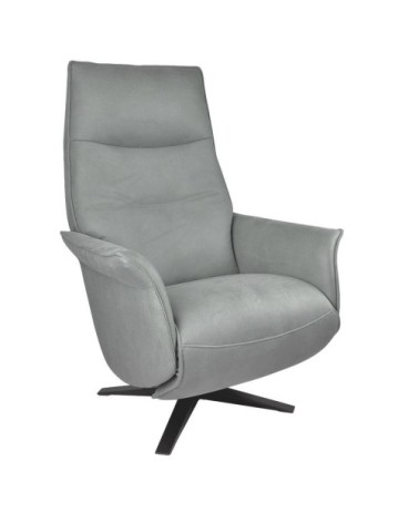 Fauteuil de Relaxation Manuel Design - Microfibre Gris