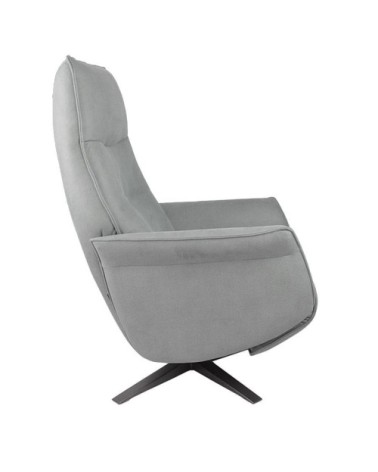 Fauteuil de Relaxation Manuel Design - Microfibre Gris