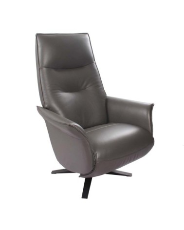 Fauteuil de Relaxation Manuel Design - Cuir Anthracite