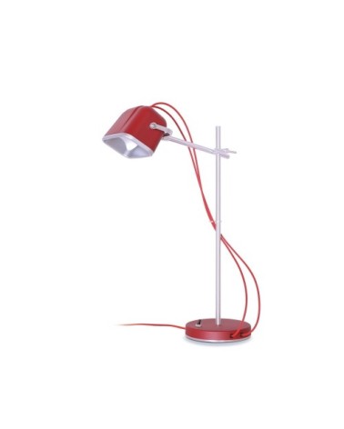 Lampe à poser en aluminium rouge H60cm
