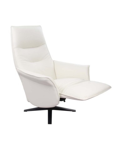 Fauteuil de Relaxation Manuel Design - Cuir Blanc