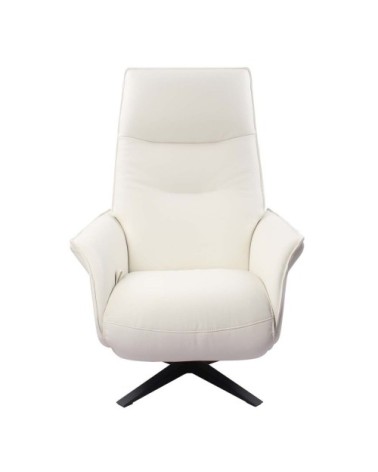 Fauteuil de Relaxation Manuel Design - Cuir Blanc