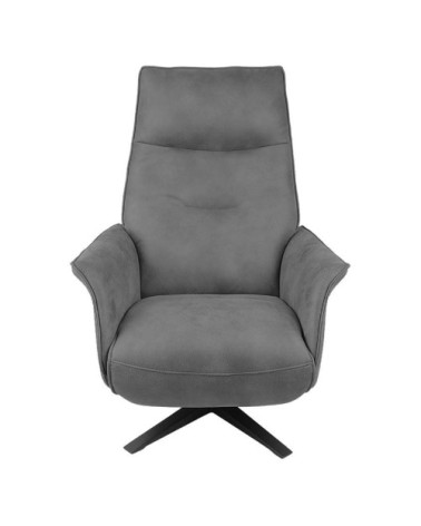 Fauteuil de Relaxation Manuel Design - Microfibre Anthracite