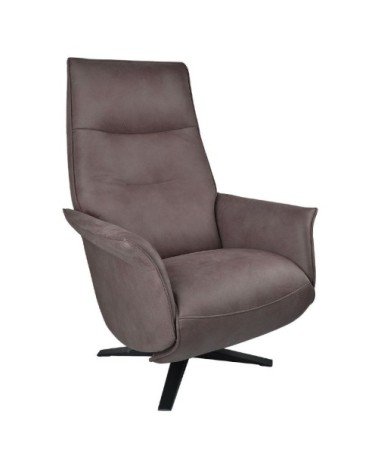 Fauteuil de Relaxation Manuel Design - Microfibre Marron