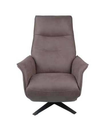 Fauteuil de Relaxation Manuel Design - Microfibre Marron