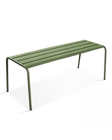 Banc de jardin en acier vert cactus