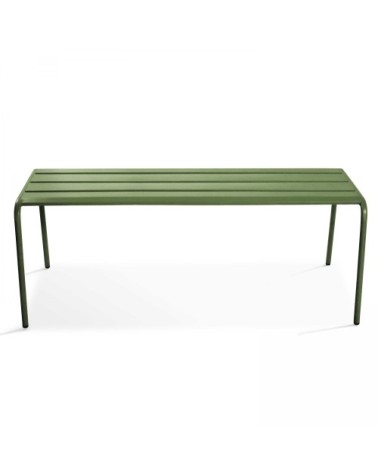 Banc de jardin en acier vert cactus