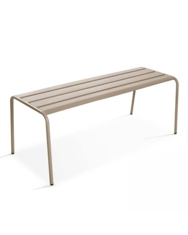 Banc de jardin en acier taupe