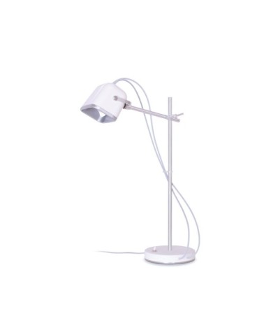Lampe à poser en aluminium blanc H60cm