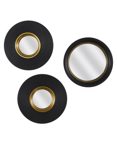 Lot de 3 miroirs convexes diamètre 25cm