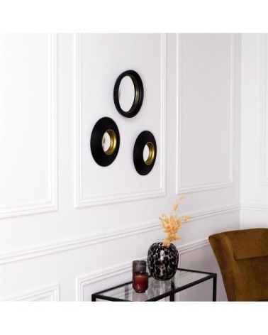 Lot de 3 miroirs convexes diamètre 25cm