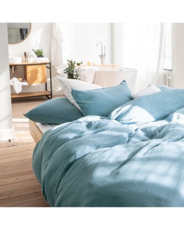 Housse de couette en gaze de coton 260x240cm Orage