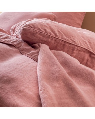 Housse de couette en chanvre lavé 240x220cm Litchi