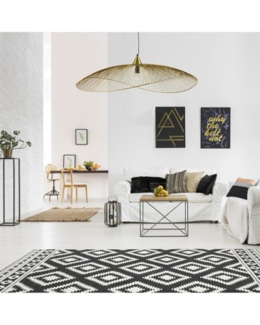 Suspension en métal dore