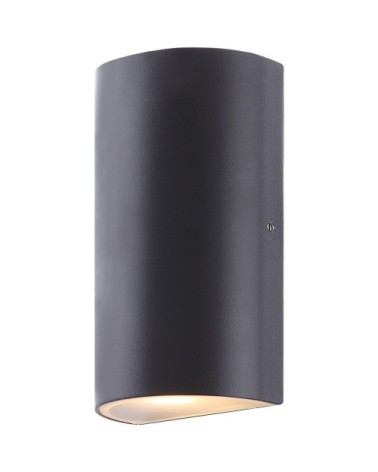 Applique extérieur en métal gris