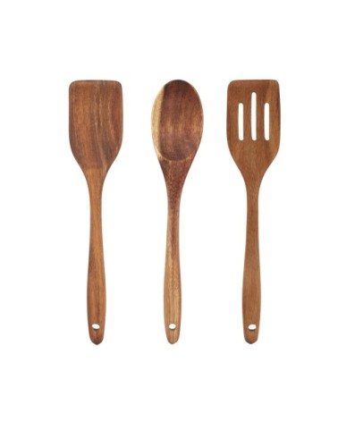 Couverts de service en acacia huilé - bois