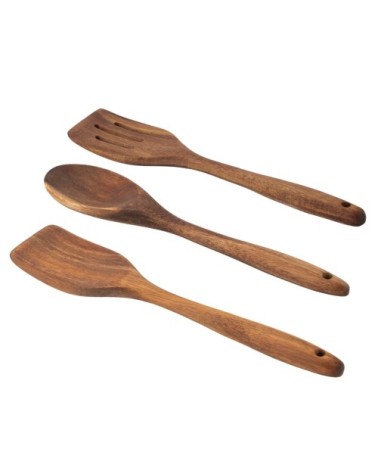 Couverts de service en acacia huilé - bois