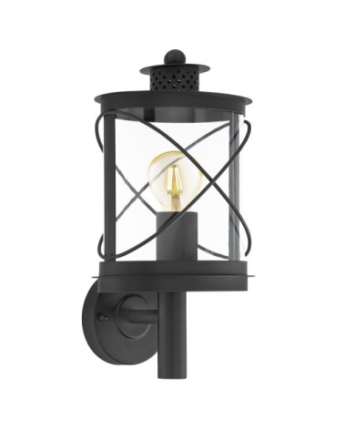 Applique extérieur en métal noir