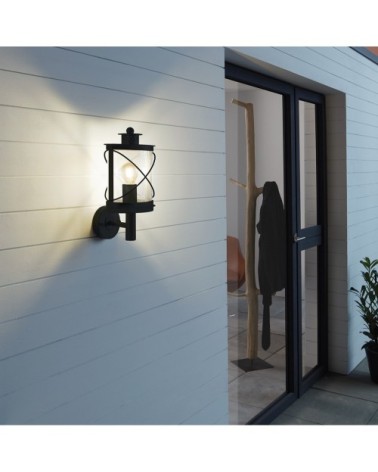 Applique extérieur en métal noir