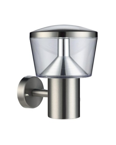 Applique metal gris led